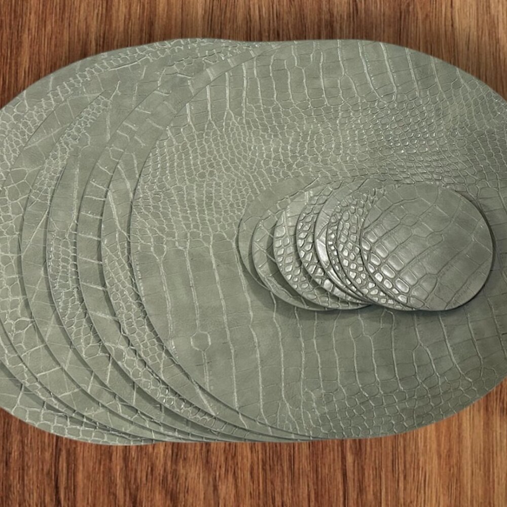 FAUX LEATHER PLACEMATS & COASTERS